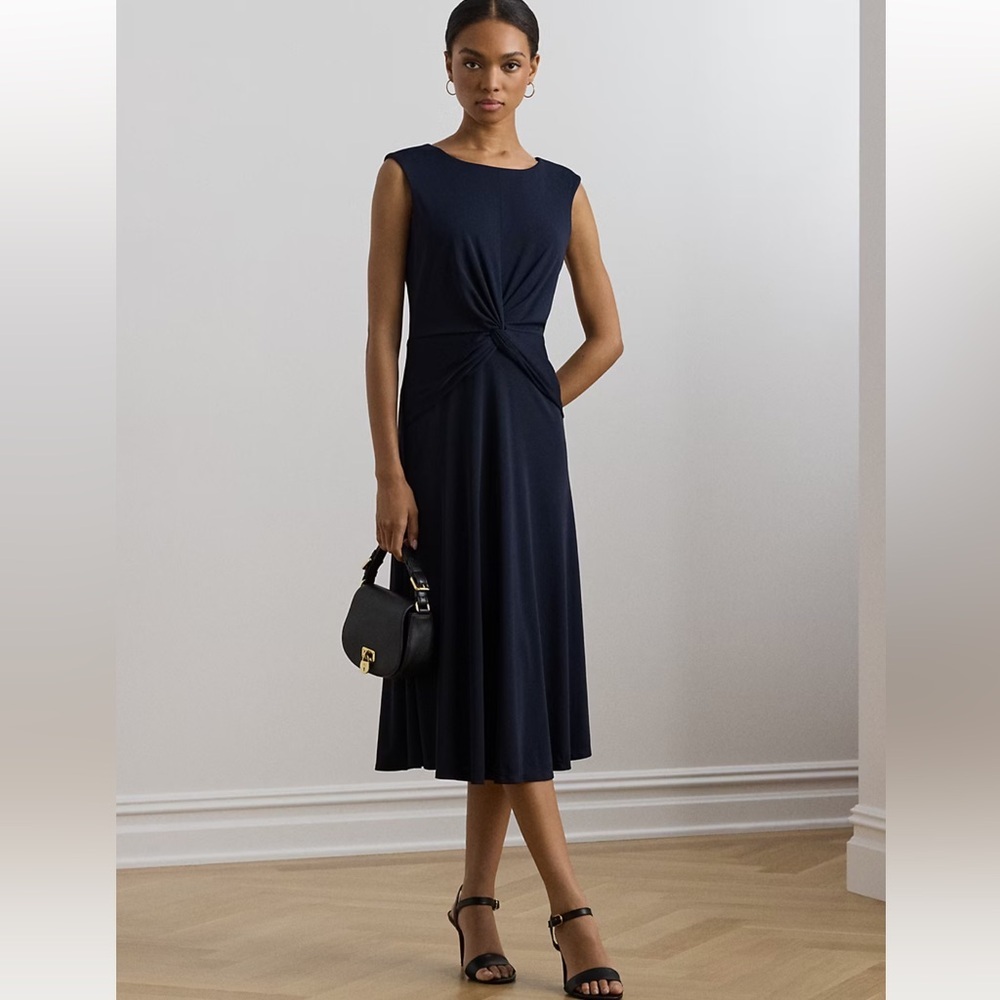 Lauren Ralph Lauren Twist-Front Jersey Dress